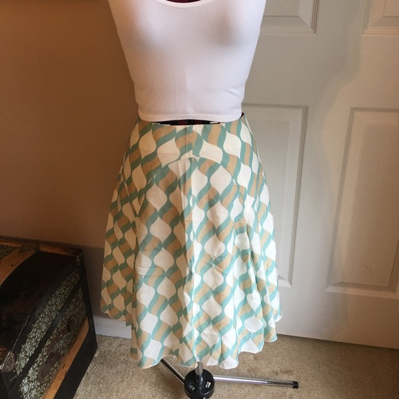 Anthropologie gyroscope silk skirt!,Specials : American Fashion Style Bags On Sale